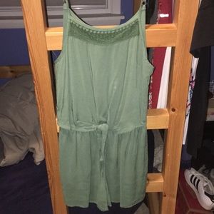 Francesca’s olive green romper Size Small NWT